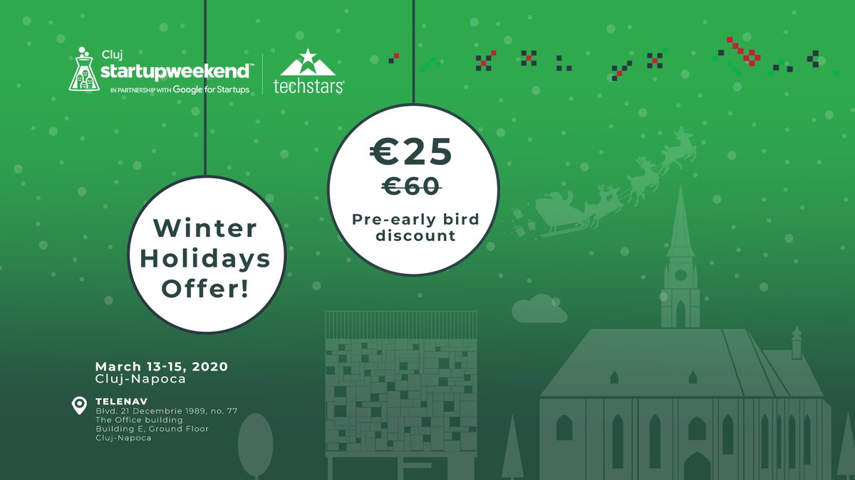 swcluj's tweet photo. Still haven't found the perfect gift? 🎁
Holiday discounted, pre-early bird tickets are available until December 31st 🎉
#SWCluj2020 https://t.co/oSP5MScTYL