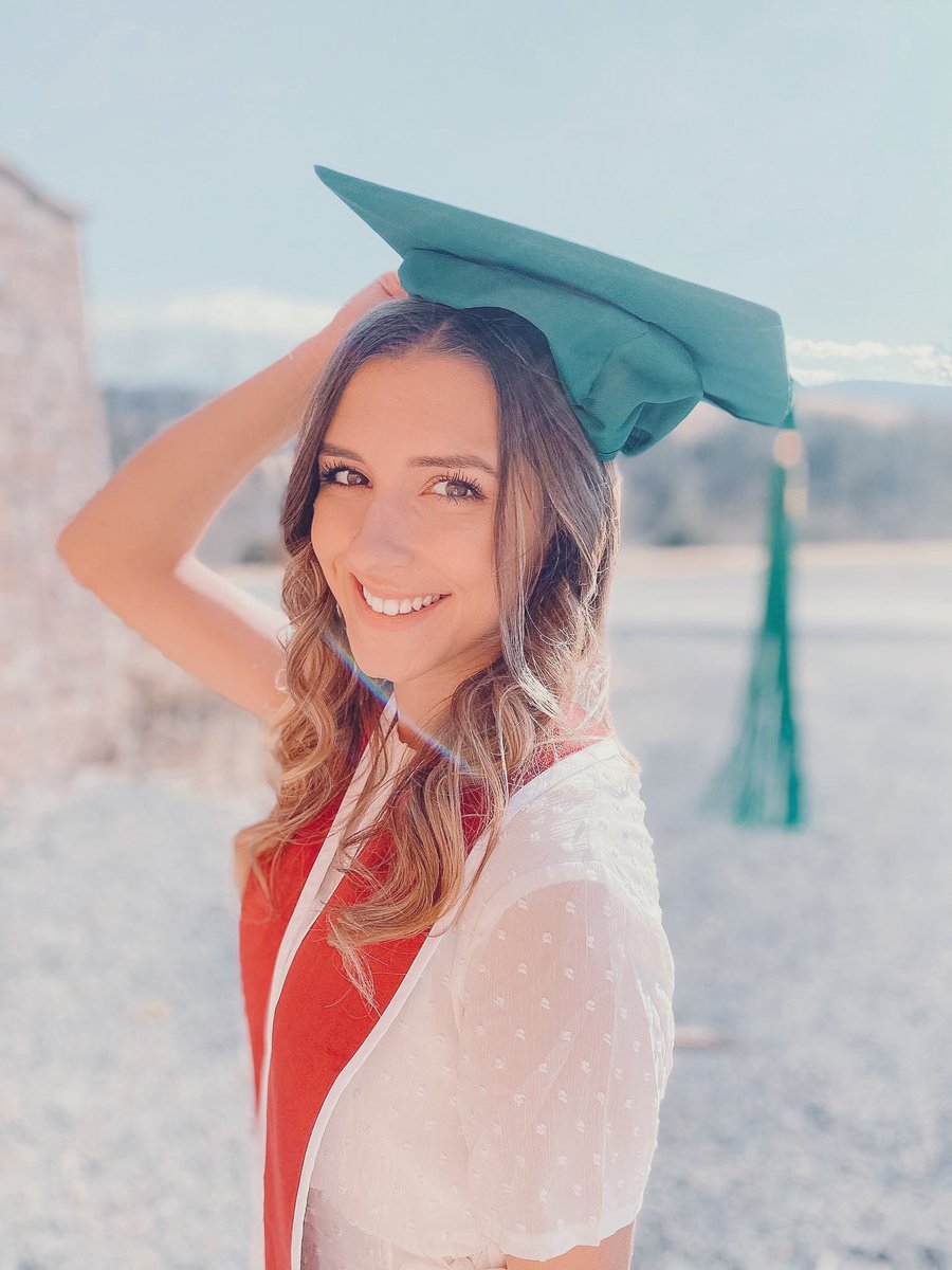 Congratulations to our sisters Molly &amp; Shely for graduating today✨ We are so thankful for your immense contributions to our chapter and proud to call you our sisters🎓💛🌿 #AOE <a href="/mollyrdavis/">Molly Davis</a> <a href="/shelymariexx/">Shel</a>