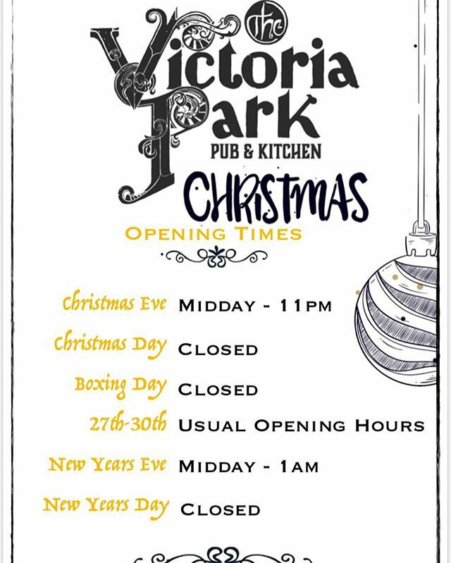 Opening times over the festive period ift.tt/34H7KMx #thevictoriapark