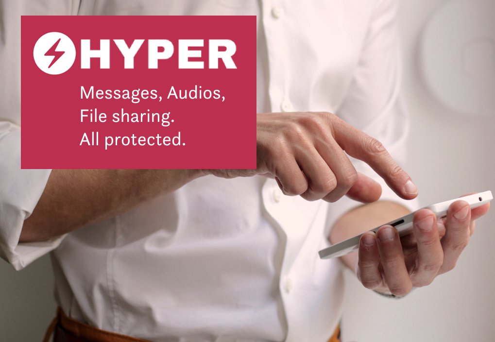 Protecting your conversations has never been so secure. Thanks to #Hyper you can now exchange texts, audios, and files without worrying about your privacy!

Download #Hyper now at: bit.ly/2rTJmtP

#blockchain #elastos #messages #privacy #security