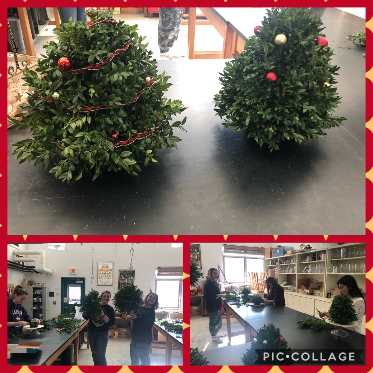 lhsplant's tweet photo. Working hard on arrangements! Great job girls! https://t.co/VVjHYnfpdp