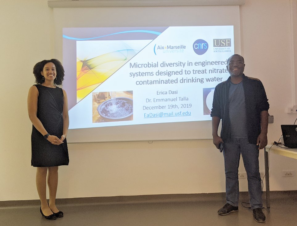 Today I presented our research to the Laboratoire de Chimie Bactérienne at @CNRS in Marseille, France. It was such a pleasure to share our latest results and engage with the audience! @ChateaubriandUS #ResearchAbroad #InterdisciplinaryResearch #WomenInStem