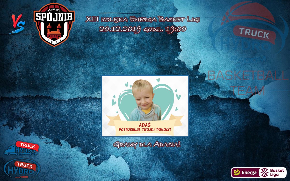 Ostatni domowy mecz <a href="/PLKpl/">ORLEN Basket Liga</a> w roku 2019❗️ Musicie być z nami w <a href="/mosirradom/">MOSiRRadom #kochamysport</a>❗️ Serdecznie zapraszamy na spotkanie HydroTruck Radom - <a href="/SpojniaStargard/">PGE Spójnia Stargard</a> 🤝 
Zapowiedź ⬇️ 

🔥bit.ly/HTRvsSpojnia🔥
🔥bit.ly/HTRvsSpojnia🔥

#hydrotruck #wracamydogry #plkpl