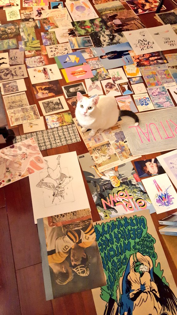 recently PJ and I sorted through all my printed matter to create an Inpiration Wall in my studio 