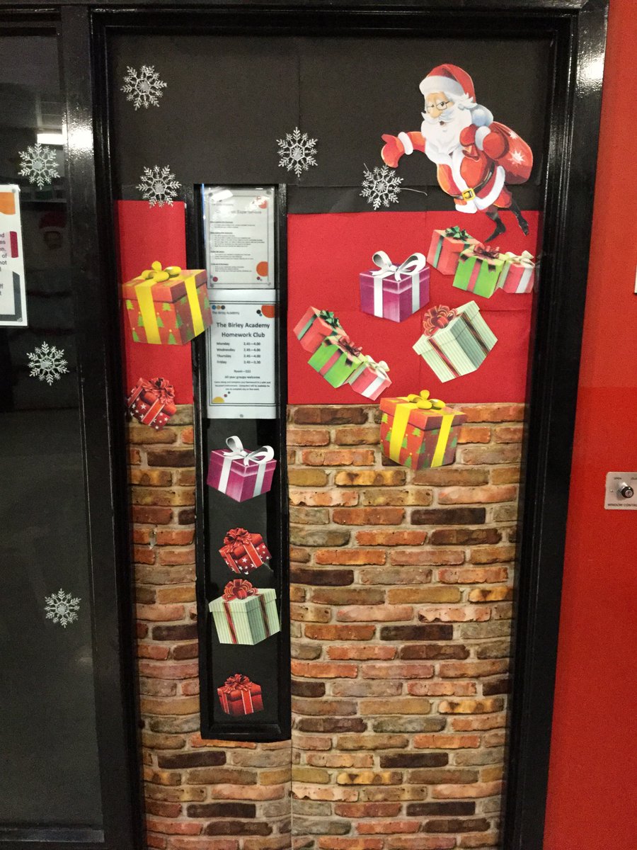 birleyacademy's tweet photo. Getting into the Christmas spirit with our Christmas door competition- here are just some of the entries! @birleyhead @BirleyDeputy @BrilliantBirley https://t.co/fpb3v98KVd