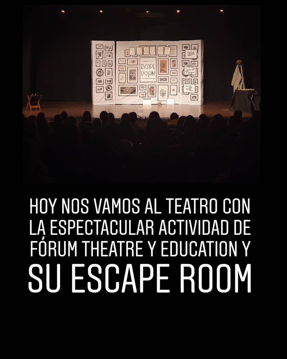 ieso_puente's tweet photo. Escape room in english gracias a forum theatre y education https://t.co/S1JeEgNRbS