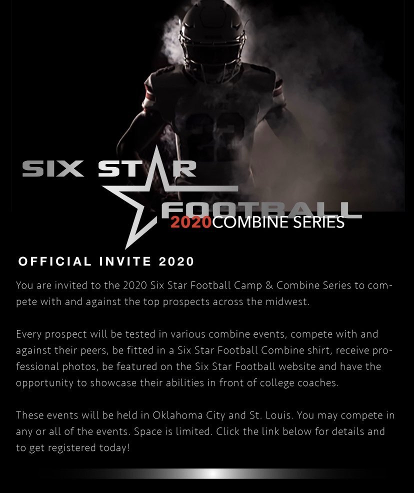 Thank you <a href="/6starfootballMO/">Six Star Football | MISSOURI</a> for the invitation