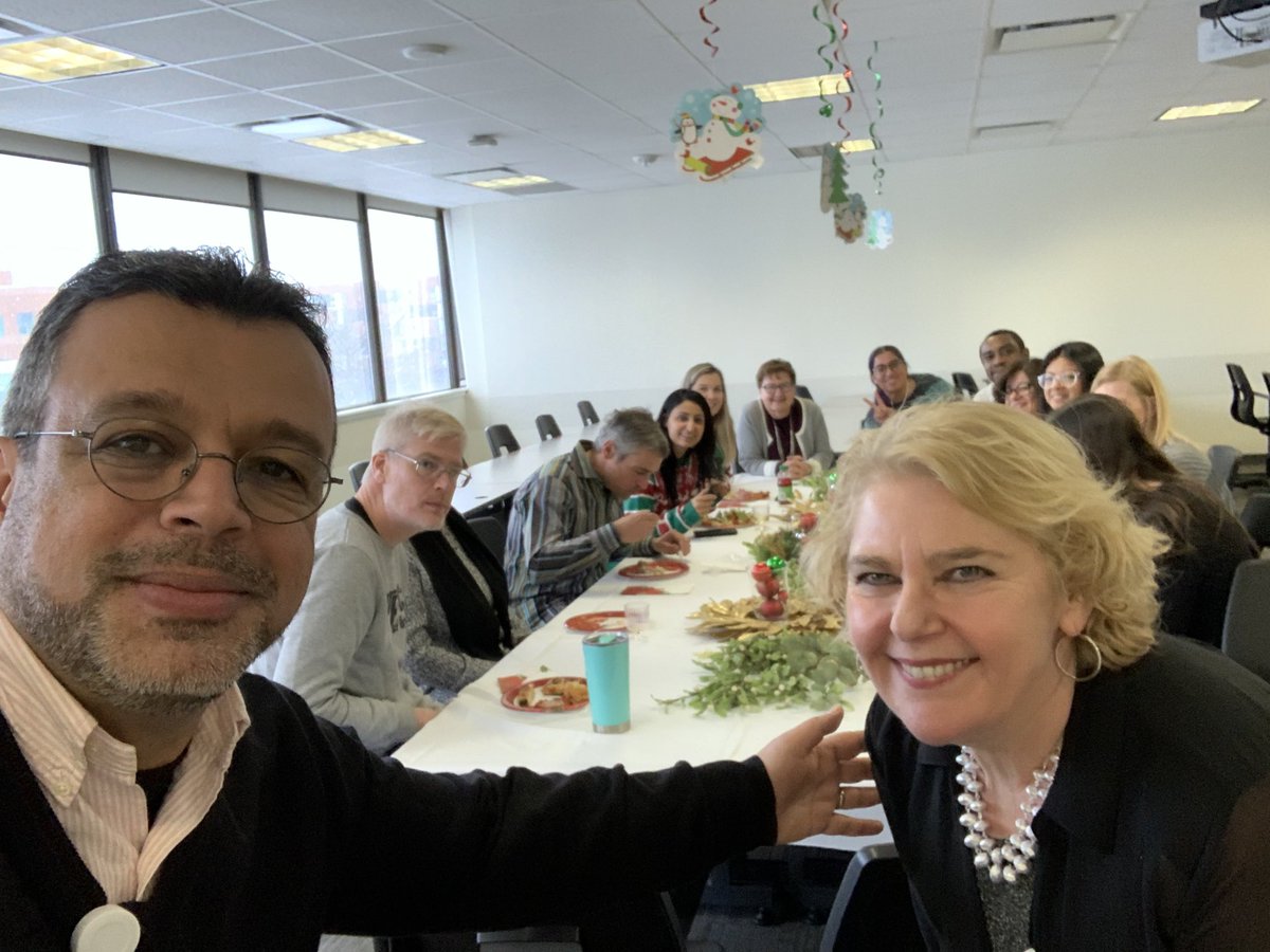 youssefbrazil's tweet photo. Beautiful holidays celebration with the @HumberBusiness Faculty of Business #workintegrated #center with my dear friend #AntoinetteDimarco and her team. Thank you for your valuable assistance my friends and #HappyHolidays @Alvina_Cassiani @PaulGriffin50 @cullin @DrKoolsHanna https://t.co/FAhGgrrAZS