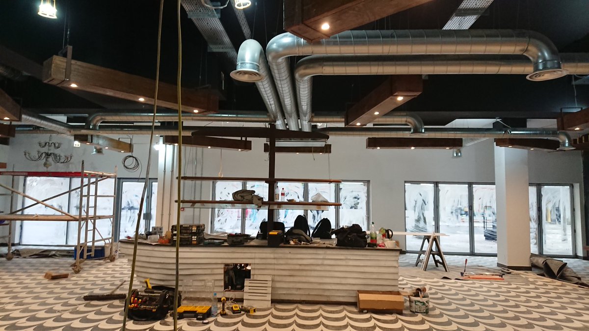 ELMATelectrical's tweet image. Lights instalation in restaurant (Coventry)