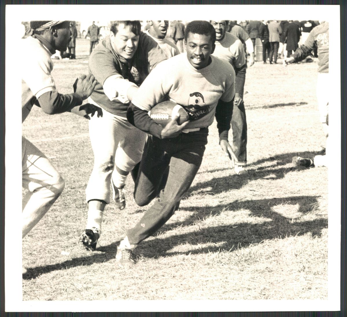 RetroBaltimore's tweet photo. Retro Baltimore Trivia: What former Md. governor and Baltimore mayor was the founder of Santa Claus Anonymous, the charity that sponsors the annual Marathon Football Games? (Extra credit if you can name what colleges played in the first game in 1966.) https://t.co/trlaQYPp05 https://t.co/k1KbSSXsaC