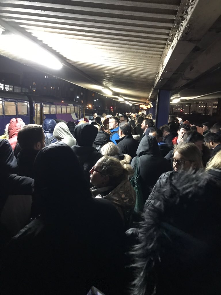 What a joke!!! No trains again Salford central.. #northernrail