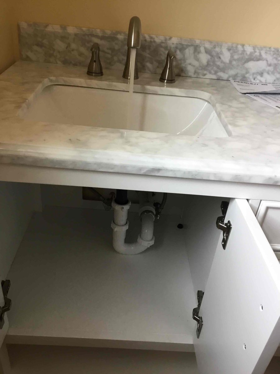 Always a good idea to check for leaks under your sink!