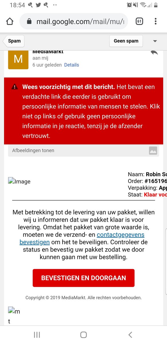 MediaMarkt NL on Twitter: "@Robindropje Bedankt voor je We melden als spam inderdaad." / Twitter