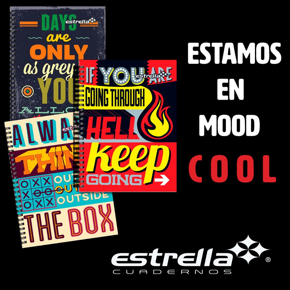 ESTAMOS EN MOOD COOL 😎

Cuadernos Profesionales 90 hojas.

#somoscuadernos #birllaconestrella #cool