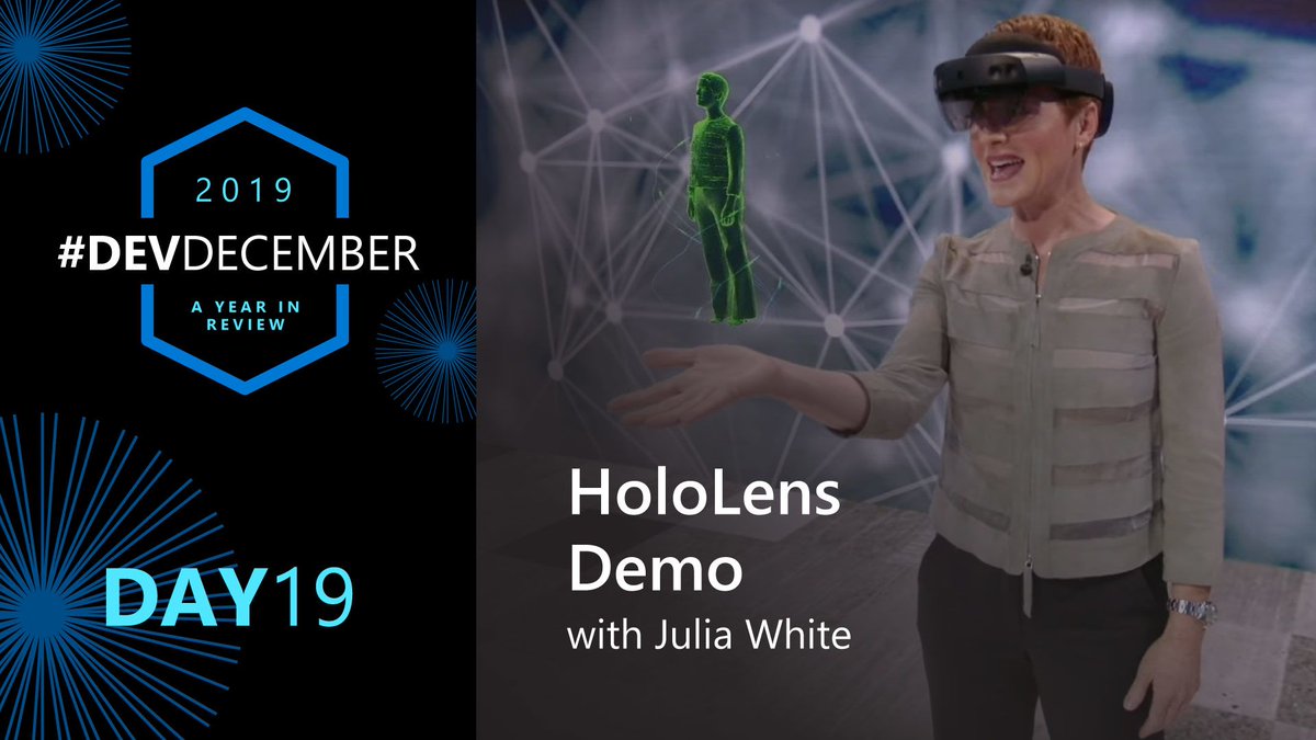 Julia White wearing a HoloLens
