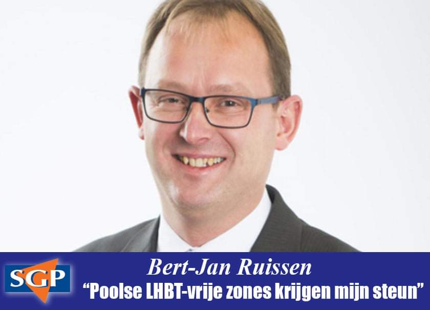 SGP'er Bert-Jan Ruissen vindt de LHBT-vrije zônes in Polen geen probleem.
Het doet hem ook totaal niet aan WO2 of de 'apartheid' denken. Wat een ontzettende droeftoeter. Christelijk fundamentalisme ten top!
<a href="/SGPnieuws/">SGP</a> <a href="/hjaruissen/">Bert-Jan Ruissen (SGP EP)</a> <a href="/COCNederland/">COC Nederland</a>