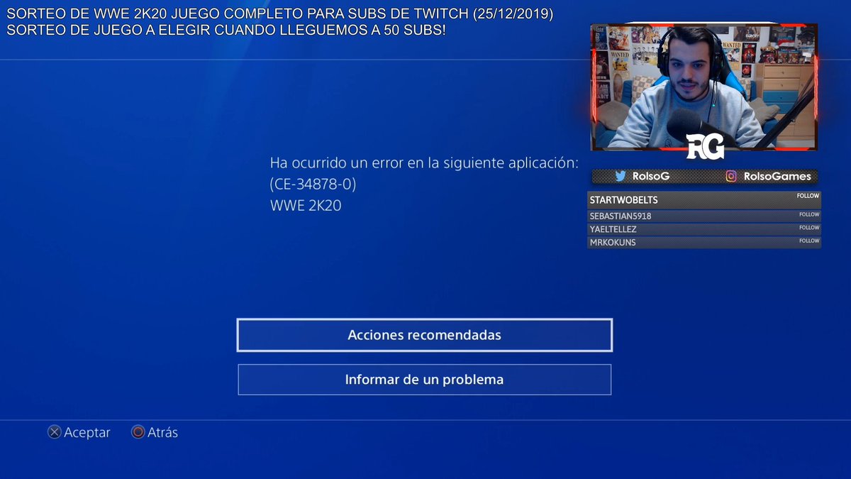 RolsoG's tweet photo. Probando el parche, todo en orden. #WWE2K20 https://t.co/t8Fypo0Vy9