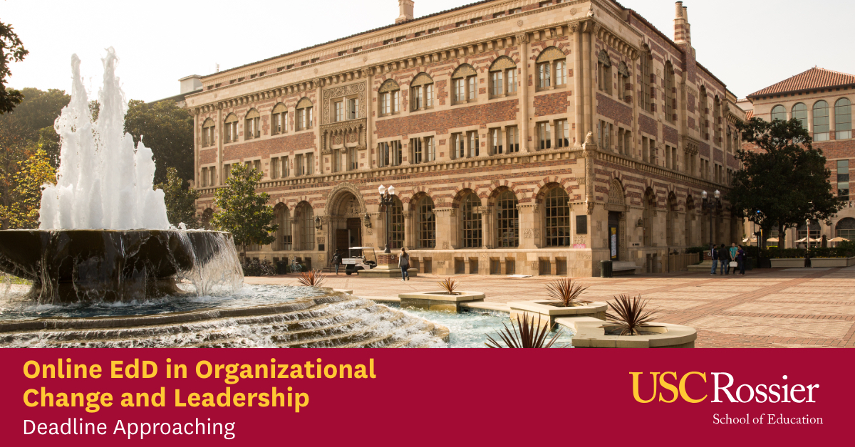 Learn about University of Southern California's Doctor of Education in Organizational Change and Leadership online program. bit.ly/38TfcHT