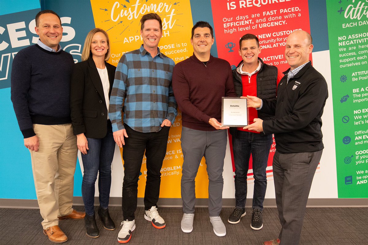DanielCKinsella's tweet photo. Omaha's “Silicon Prairie” company @Buildertrend named one of the fastest-growing tech companies in North America on the @DeloitteOnTech Fast 500 list. Huge congrats - incredible future ahead. Happy Holidays – this gift came a bit early. #fast500 https://t.co/FEPa661qOX