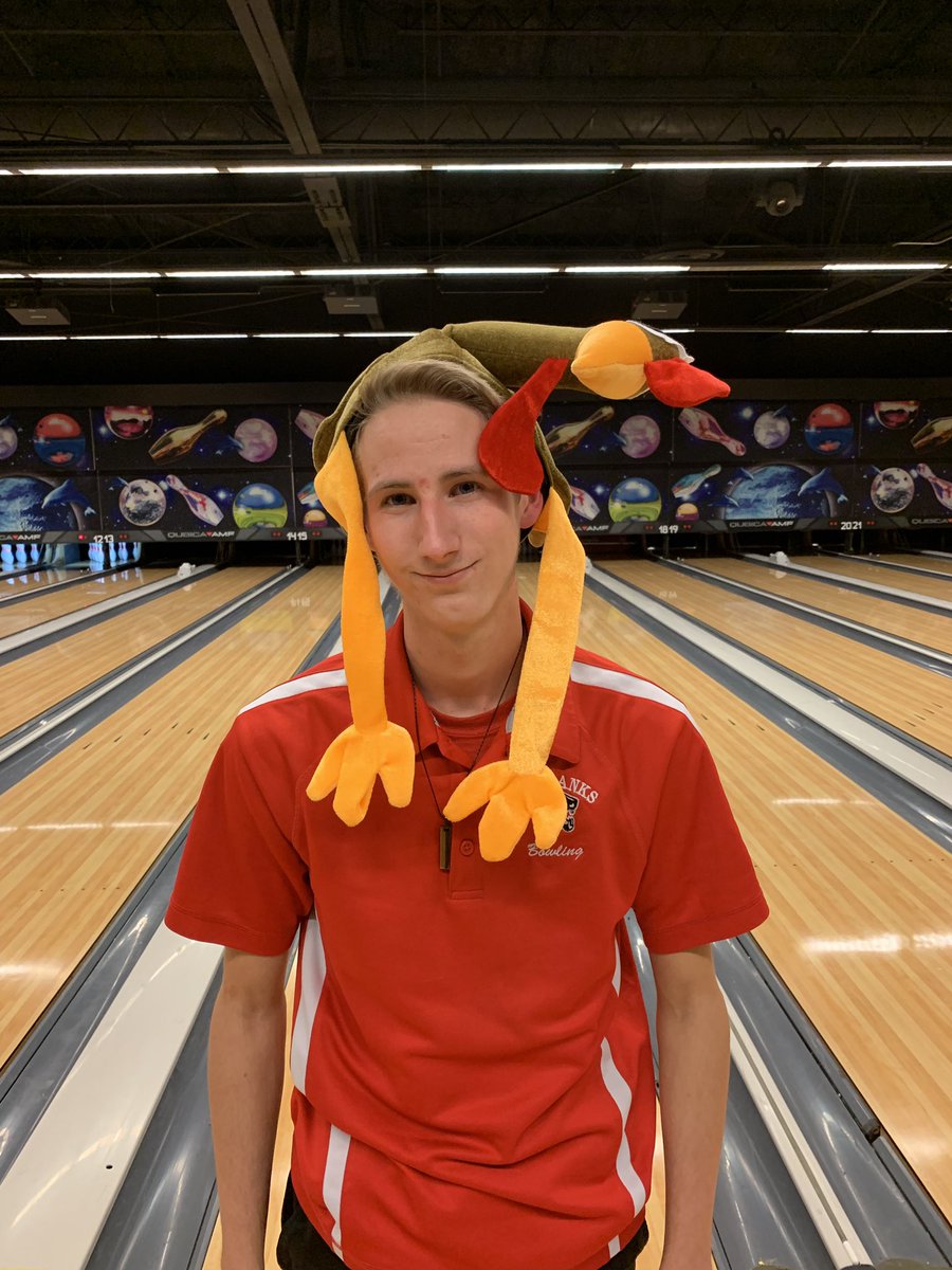 fhsbowl's tweet photo. Fairbanks boys and girls teams fell to Ridgedale. Lily Dellinger led the girls with a 309. Anthony Nichols led the boys with a 399 and earned a turkey. Braxton Wilhelm chipped in a sombrero in the match.  Enjoy your holiday break! https://t.co/1UhleLi5b4