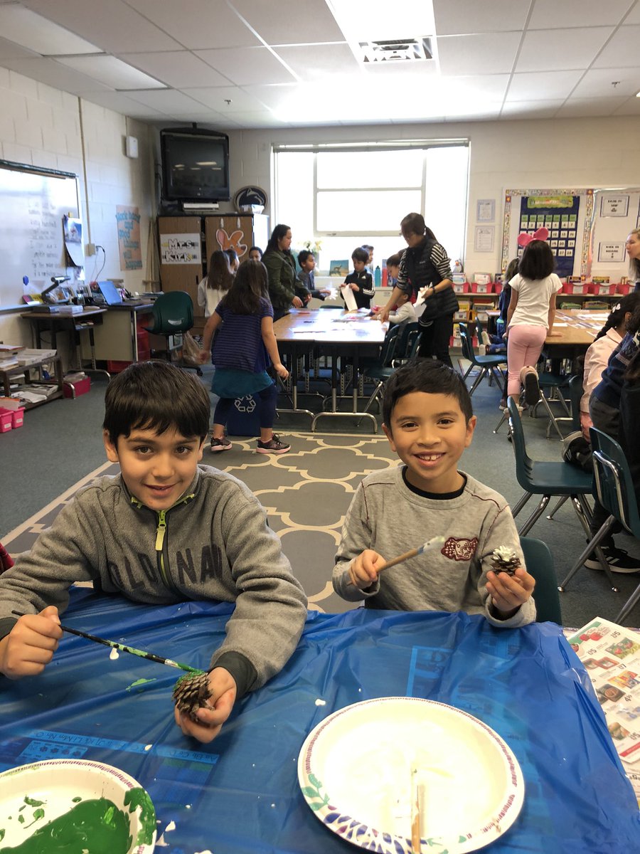 The Kangaroos enjoyed painting pinecones and decorating them with glitter ✨<a href="/colinpowelles/">Colin Powell ES FCPS</a>