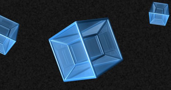& it is...a 4D cube is called a hypercube. Or a tesseract (now my header makes sense lol). Here's it's shape. It seems confusing at first but it makes perfect sense. Each face of the fourth dimensional shape is actually a cube (3D) shape. The problem is human comprehension.