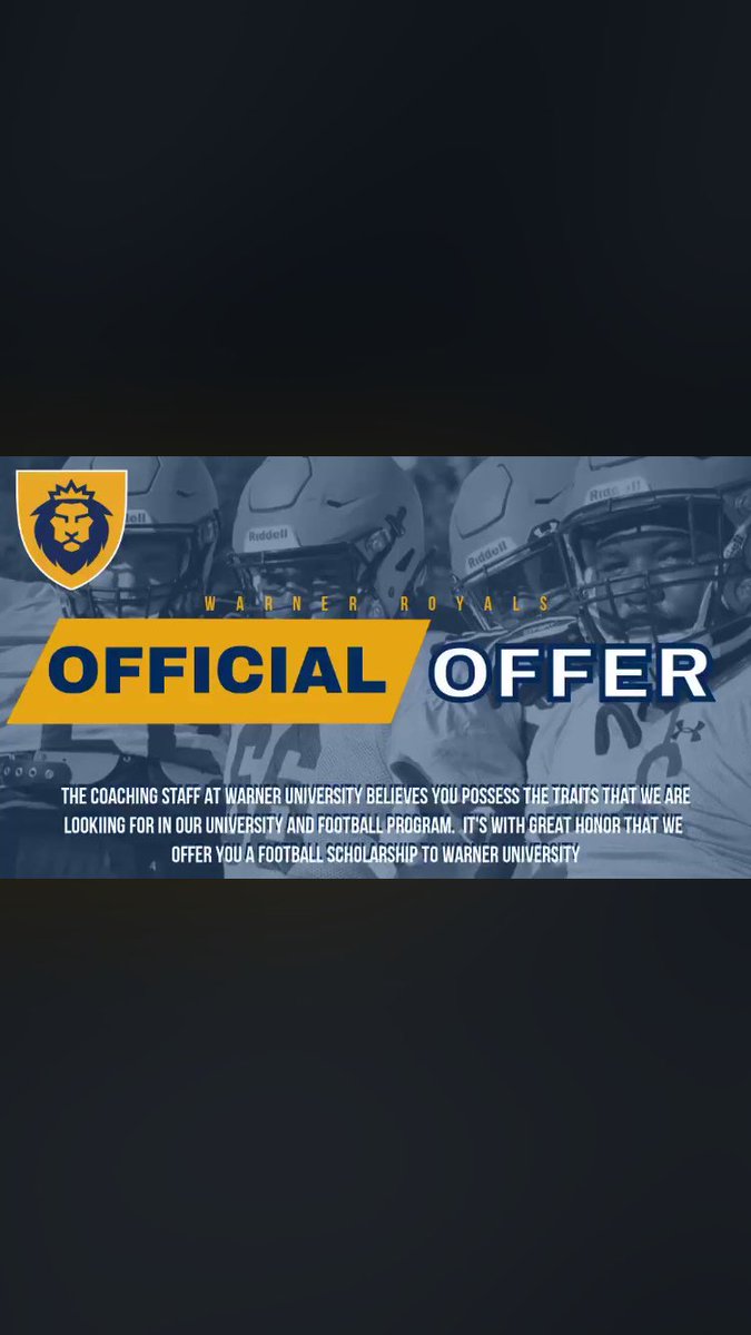 joeyfleurjuste1's tweet photo. Beyond blessed to have received an offer from Warner university!! @Yatestraining10 @CoachSquatty @coach_pi https://t.co/igF1mqkMD8