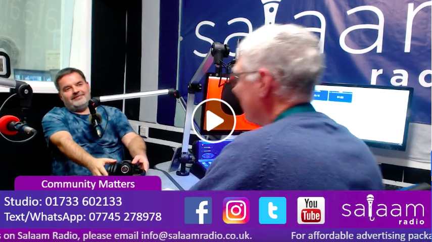 SUNnetworkCambs's tweet photo. Salaam Radio Peterborough sharing about addiction recovery, #AspirePeterborough #RecoveryinCommunity https://t.co/DOSFHrUbWA https://t.co/gW2yY9kQQh
