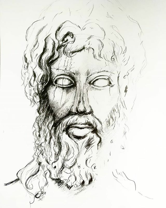 AurielPhoenix's tweet photo. Zeus statue drawing. Finally, I've got some time to draw again. 🥰
.
.
.
#zeus #mytholigyart #mythology #drawing #drawings #traditionaldrawing #traditionalartdrawing #traditionalart #pencildrawing #pencilart #aurielphoenix #artistoninstagram https://t.co/MPl5zLUt2J https://t.co/yzQ0wKs9oI
