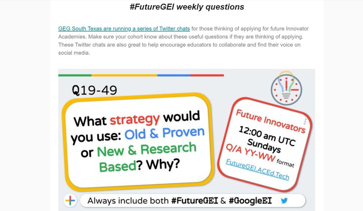GEG_SOUTX's tweet photo. We were featured in the @GEGProgram Newsletter. However, this is a collaboration with @GEGBarranquilla.

Also with @pertuzluisfer @eduGOOGdroid @aliciadiscep @jessilynjade @K8Applebee https://t.co/Xx3KNGXp6T