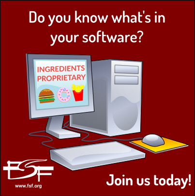 fsf's tweet photo. We don't know what our devices are up to as long as we do not get to see the source code. Share this image with #ISupportFreeSoftware to start the conversation, and encourage your friends to join the FSF! https://t.co/lNbYzYp1ZX https://t.co/PI7Z8dZ3Gj