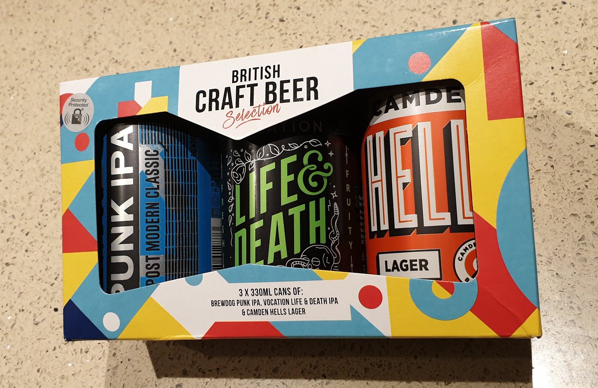 chimPENzeee's tweet photo. Work's Secret Santa came up trumps today (again). It's almost as if he knows me... 😁🍺😁 #secretsanta2019 #craftbeer @vocationbrewery #lifeanddeath @CamdenBrewery #hellslager @BrewDog #punkipa #cheers 🍺🍺 https://t.co/tEYReWRWLo