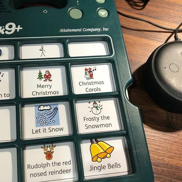 📷 @inclusiveteach | IG 
Using @widgitsoftware symbols and a go talk to control #Alexa for our Christmas songs. #merrychristmas #aac #communication #sen #specialneeds #widgit #inprint3 #specialeducation #specialeducationteacher #specialneedsteacher #t… ift.tt/36VRlpl