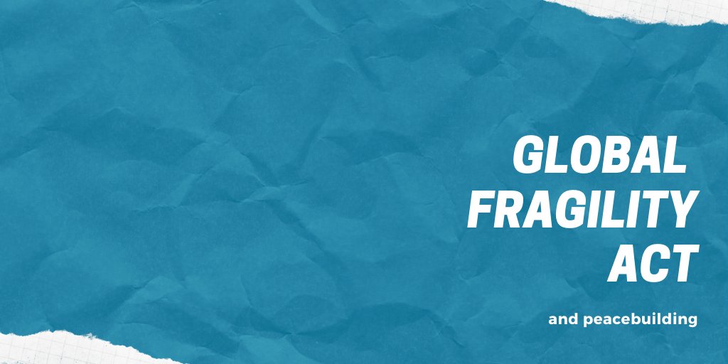 🚨After months of advocacy,US Congress has adopted the #GlobalFragilityAct which establishes the 1st ever U.S. gov approach to preventing global violence&instability!

Thank you to @AfPeacebuilding @mercycorps 
Lead sponsors: @ChrisCoons @LindseyGrahamSC @RepEliotEngel @RepMcCaul