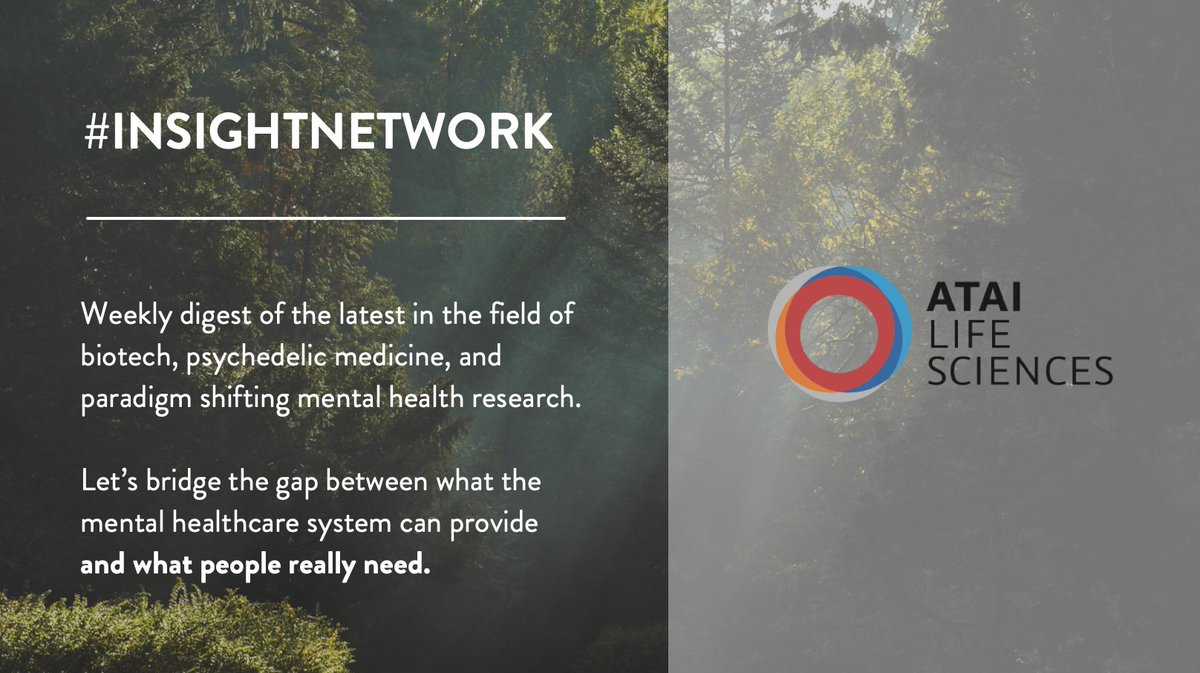 ataibeckley's tweet photo. Looking for a rundown of all the latest in #biotech, #psychedelics, and #mentalhealth? Join the #InsightNetwork for weekly digests on this exciting and rapidly growing field!
Sign up: https://t.co/i7DqV0hxXk
Read the latest: https://t.co/3oyLsj3kN7 https://t.co/t4TLgA0QKV