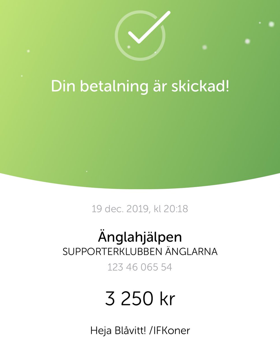 Ett litet bidrag till den blåvita fortbildningen. Stort tack till er som köpt tröjor! Heja Blåvitt! #ifkgbg <a href="/anglahjalpen/">Änglahjälpen</a> <a href="/Anglarna1973/">Supporterklubben Änglarna</a>