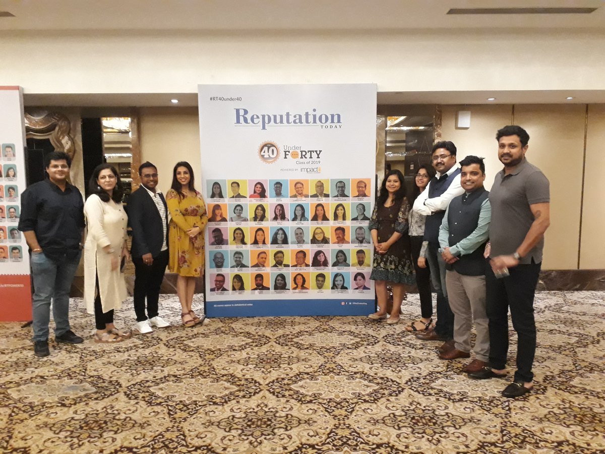 AnuraghRsharma's tweet photo. The best of the best. @SidPanicker @S_Diksha @rahulnag @GoPiRazzi @NinjaSidhu
#RT40under40 #MSLSuperNight #PRschool https://t.co/YDEu2tjl5G