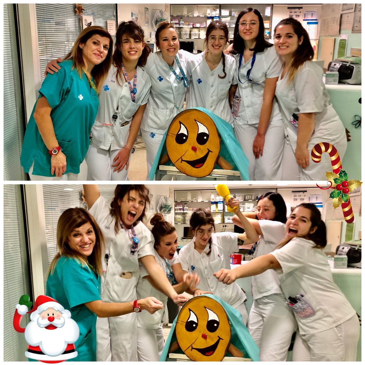 Loliar1's tweet photo. Els nens i nenes de la unitat de TPH de vall d'hebron també fan cagar el tió i nosaltres els ajudem 🤣. https://t.co/j4gD62d5OL