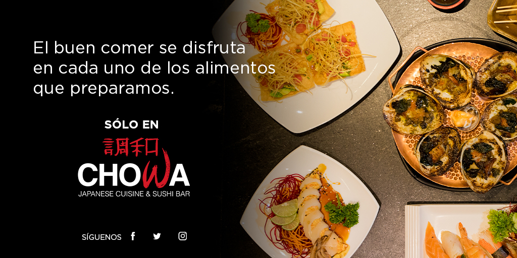 chowa_cdmx's tweet photo. La mejor comida japonesa se encuentra en Chowa. No te puedes perder los platillos que preparamos solo para ti. ¡Reserva con nosotros!

#Chowa #JapaneseRestaurant #BuenComer #ComidaJaponesa https://t.co/YxfFTpTgwQ