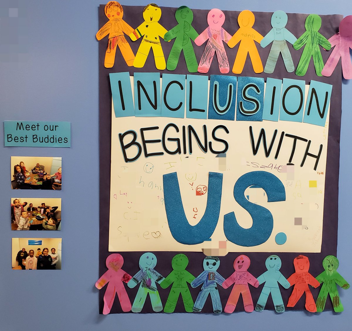 3rd grade Best Buddies had a holiday card exchange during lunch today!