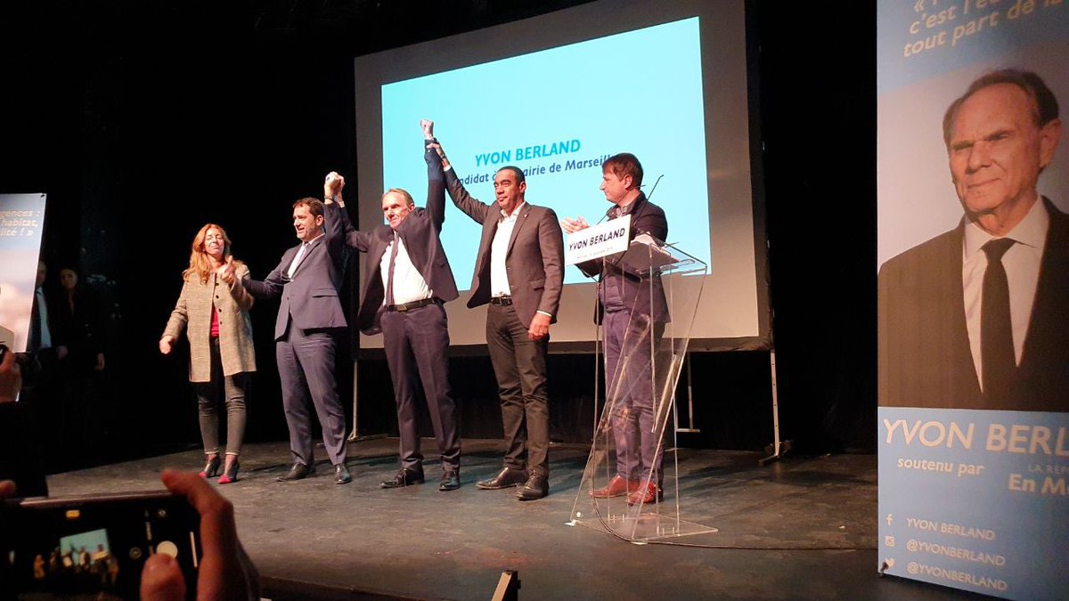 AvecSaid's tweet photo. Soirée de lancement de campagne réussie hier soir aux Docks des Suds. Notre candidat @YvonBerland entouré de @CCastaner @saidahamada  et @RaconCathy  et de plus de 450 marcheurs ont montré leur ambition pour #marseille2020 https://t.co/toI44UFdV7