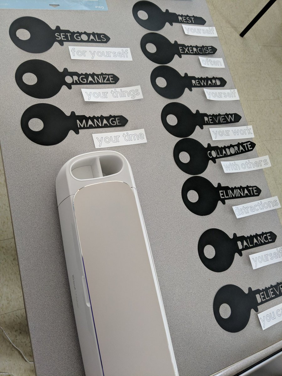 Keys to success <a href="/OfficialCricut/">OfficialCricut</a> #studentsuccess #motivation #empower <a href="/HMBSSBlizzards/">Harold M. Brathwaite</a>