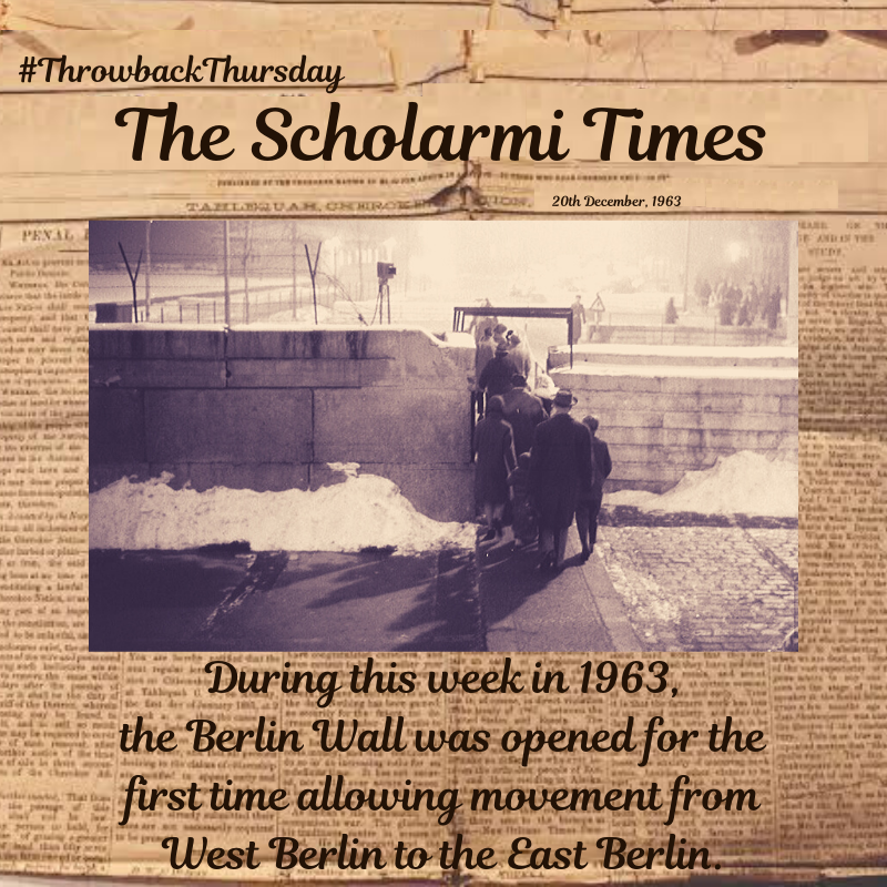 scholarmi's tweet photo. #Throwbackthursday Check out the most interesting events that took place during this week in #aviation, #space &amp; #Politics 

#tbt #ScholarmiTimes #Scholarmi #history #facts #trivia #thursday #jeudi #jueves #FelizJueves  
#wrightbrothersday #NASA #germany #BerlinWall https://t.co/EtNMJaMqlw