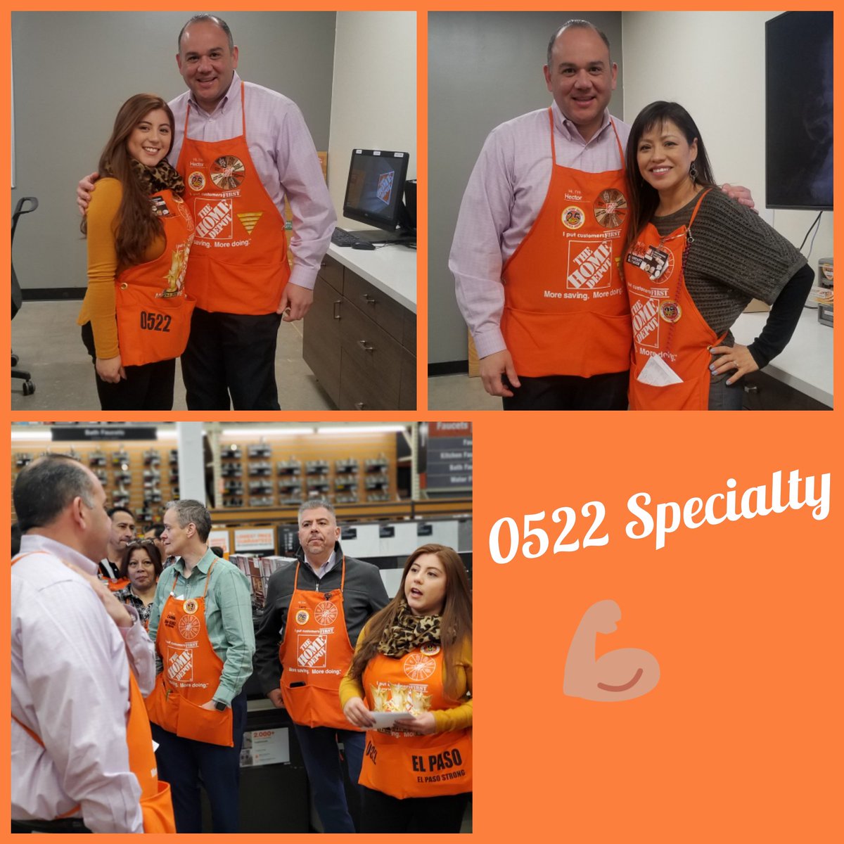 Thank you Dave, <a href="/HectorAPadilla/">Hector Padilla</a>, <a href="/JuleeEckert/">JulieEckert</a>, and <a href="/LAPortelli/">LA Portelli</a> for the great visit to our store. Introducing our team to our regional president was a tremendous honor. <a href="/HomeDepot0522/">Home Depot 0522</a> <a href="/r_zubia/">CAMG</a> <a href="/laroldan32/">Laura Roldán🇲🇽</a> <a href="/raquelrr34/">Raquel Ramirez</a>