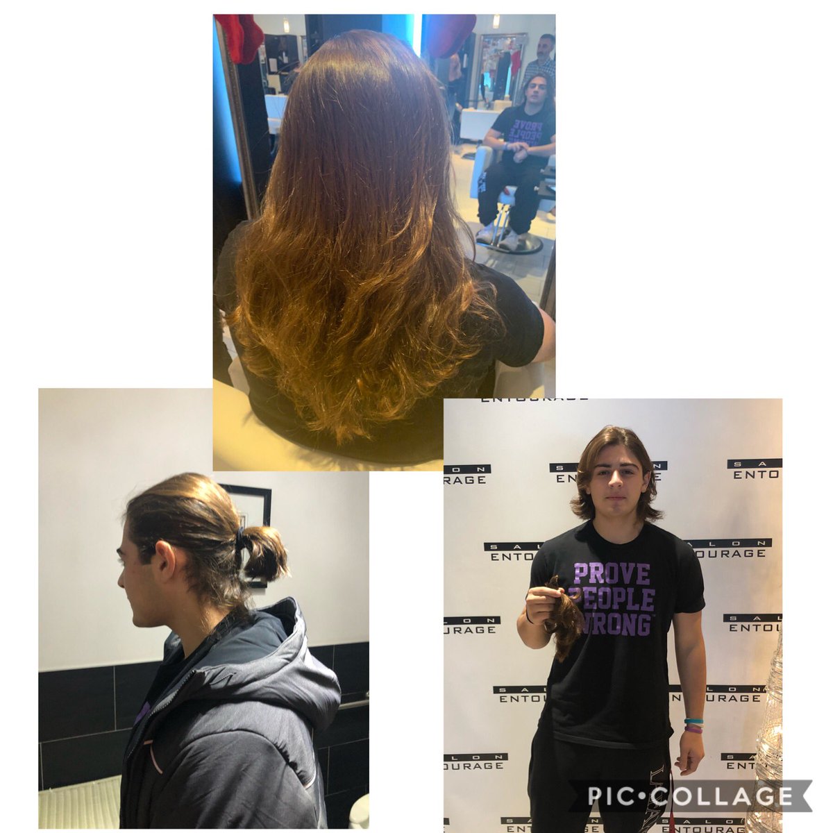 A true act of kindness. James, our founder has been growing out his hair for 2 years so he could donate it to a child. Today was the day. We are really so proud of you 💜💜💜