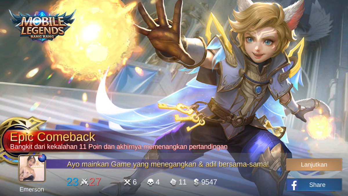 dee_bruyne's tweet photo. Epick Comback terus @MobileLegendsWW @__mobileLegends @AndreRadiansya4 @mlegendsfan https://t.co/y7hANkMpKn