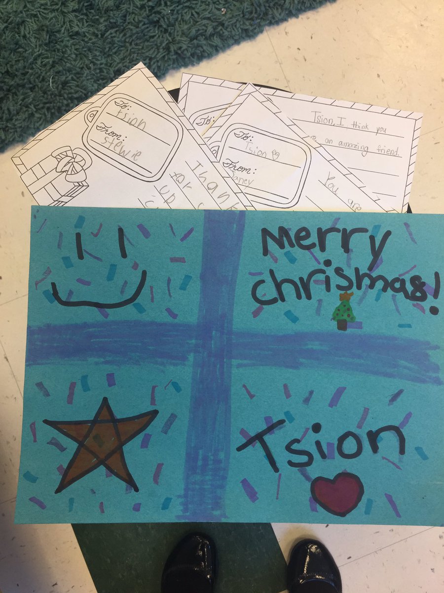 ChevyChaseES3's tweet photo. Making winter holiday compliment presents. Sending the students home over the break with a present full of 28 compliments from each and every peer in class. Throw kindness like confetti!! #kindness #compliment #thirdgrade #classcommunity @ChevyChaseES https://t.co/OHZeAwWzhE