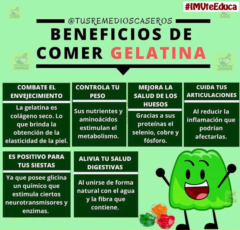 Instituto Médico on Twitter: "Beneficios de comer gelatina. y con nosotros. Visítanos en: https://t.co/ZagVdaiIPR / Twitter