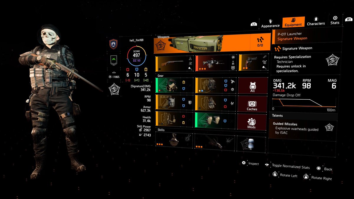 azaspry's tweet photo. 4 agents running the same build, two tab shot guns, look at the armour. This is what’s wrong with the game. @TheDivisionGame @EpicSlay3rs @RTalentz @EK1Gaming https://t.co/tgyZ2sHqb1