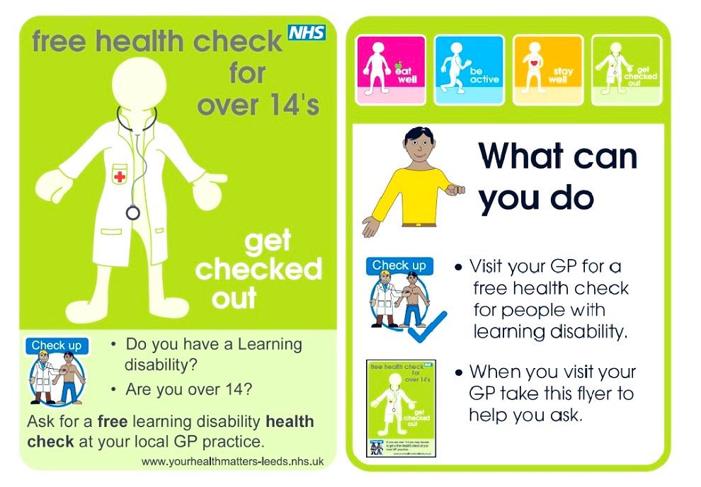 Did you know that young people aged 14+ years are entitled to an annual health check with a GP? This is a fantastic health check that helps you stay well by talking about your health and finding any problems early, to support onward care. #proactivehealth #ldhealthchecks